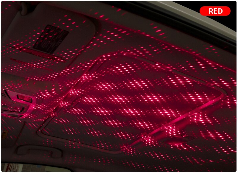 LED Starry Sky Lamp Car Laser Star Roof Light 5V USB Powered Galaxy Star Atmosphere Light Projector Lamp For Room Ceiling Decor