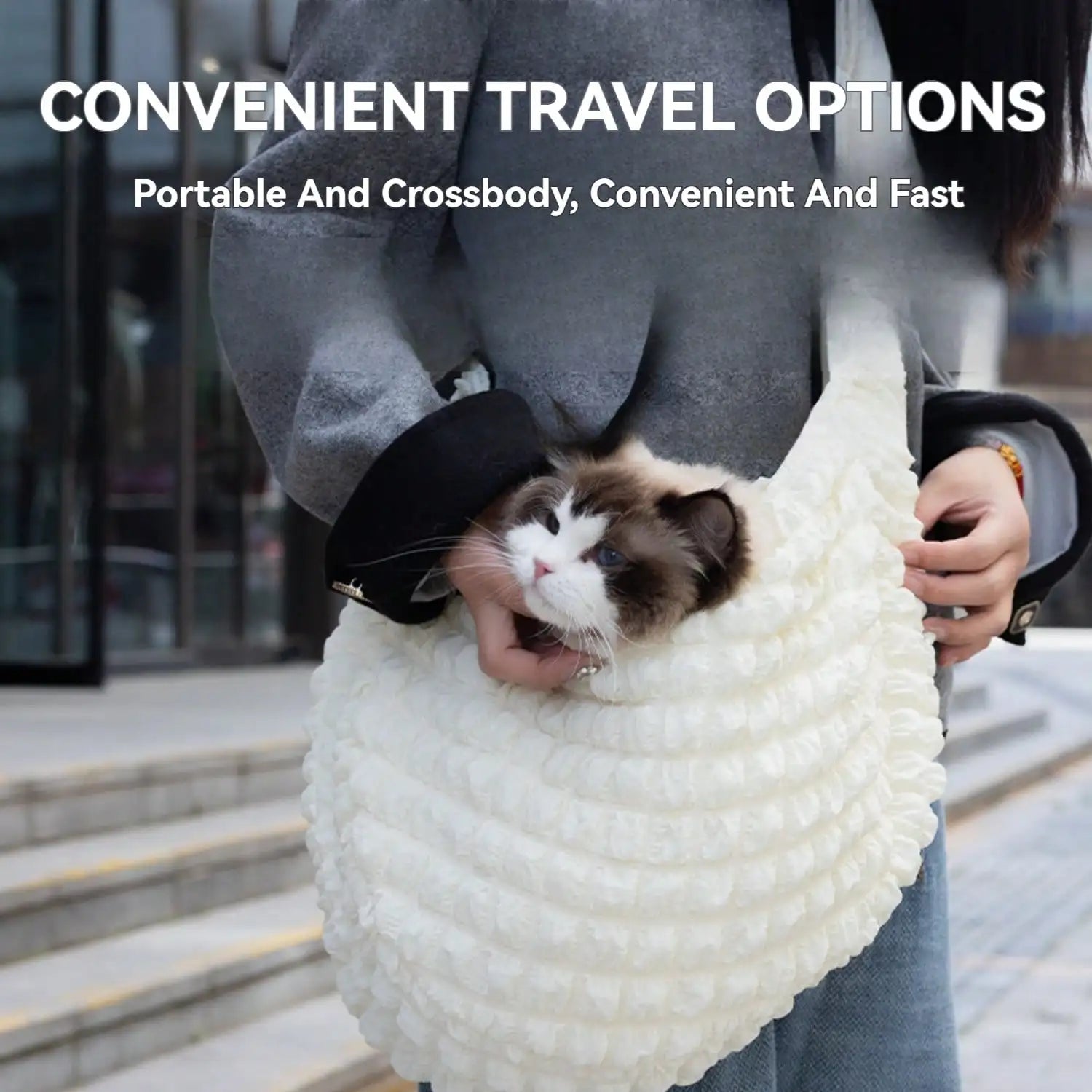 Pet Outing Portable Bag Dog Backpack Breathable Pet Body Fixing Bag Suitable for Small Dogs Daily Use Walking Travel Outdoor