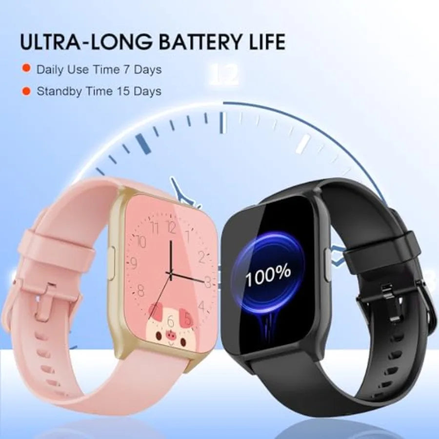 Smart Watch for Men Women Answer Make Calls 1.85 HD Touch Screen Fitness Watch with Sleep Heart Rate Monitor 112 Sports Modes I