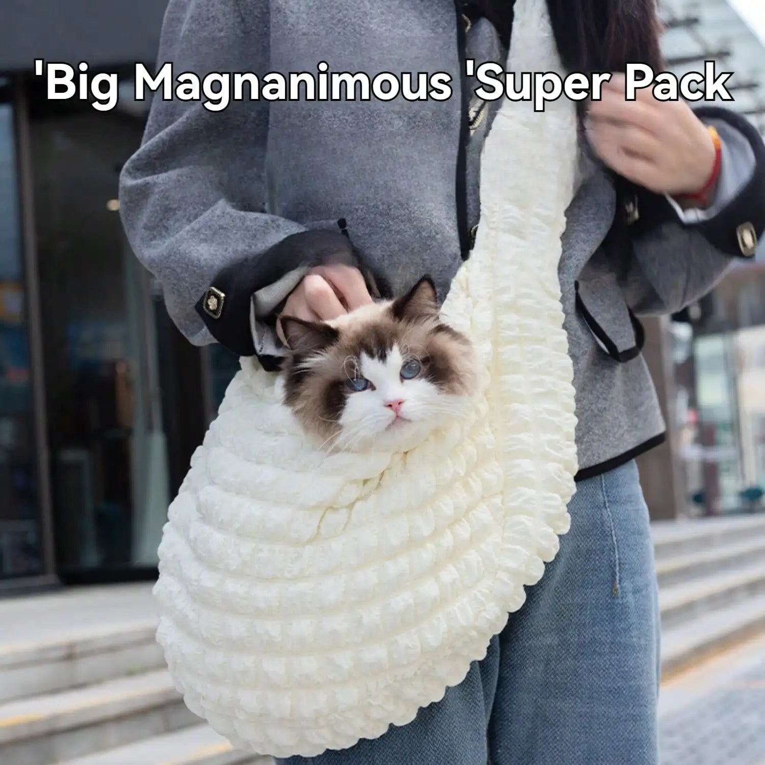 Pet Outing Portable Bag Dog Backpack Breathable Pet Body Fixing Bag Suitable for Small Dogs Daily Use Walking Travel Outdoor