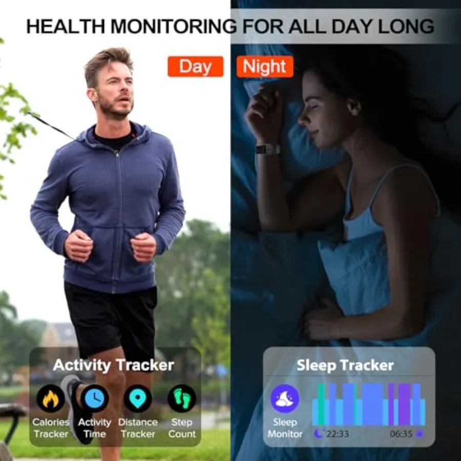 Smart Watch for Men Women Answer Make Calls 1.85 HD Touch Screen Fitness Watch with Sleep Heart Rate Monitor 112 Sports Modes I