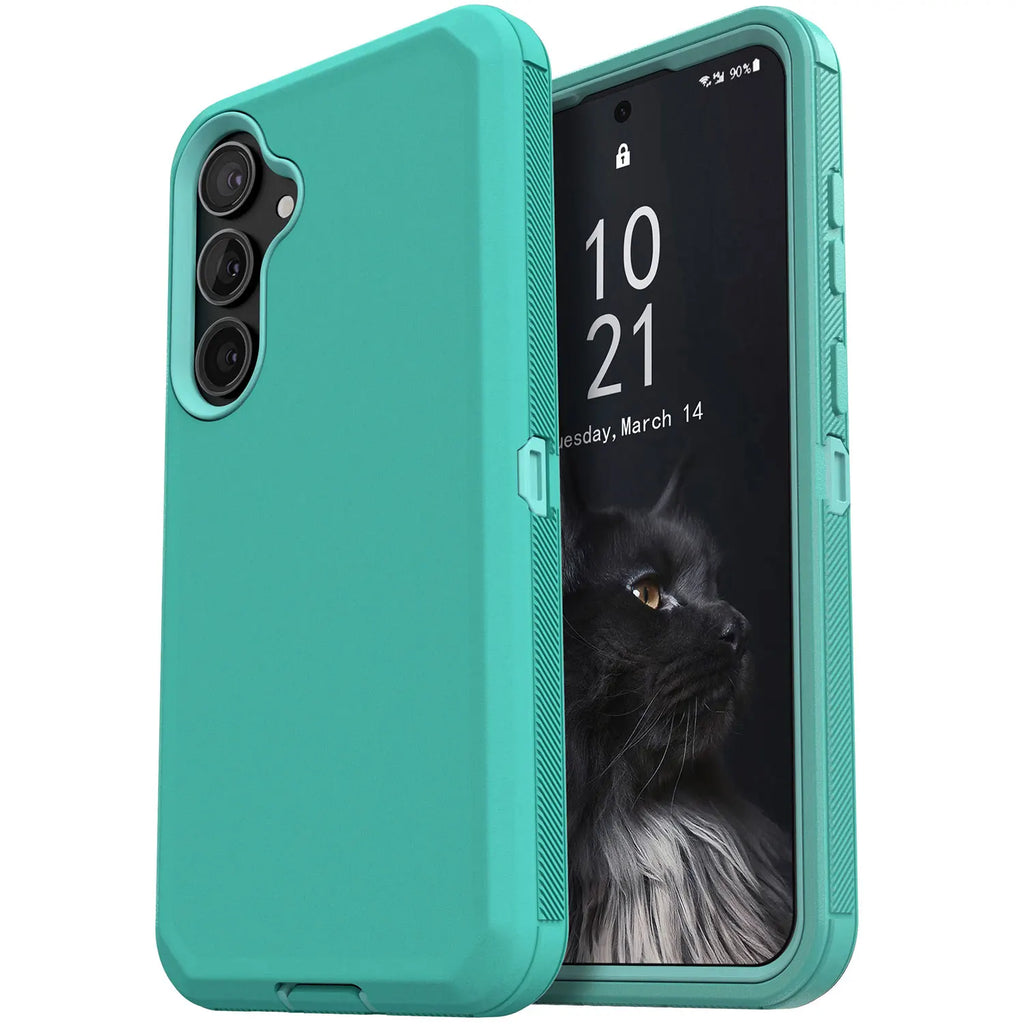 For Samsung Galaxy S24 S24 Plus S24 Ultra S24 FE 5G Shockproof Phone Case Slim Rugged Heavy Duty Protective Cover With Belt Clip